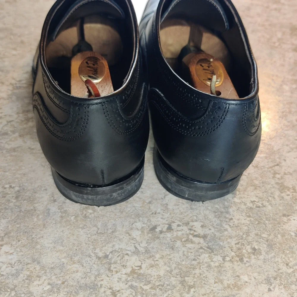 To Boot New York Adam Derrick Black Italian Leather Oxfords Mens 11.5 Italy Made